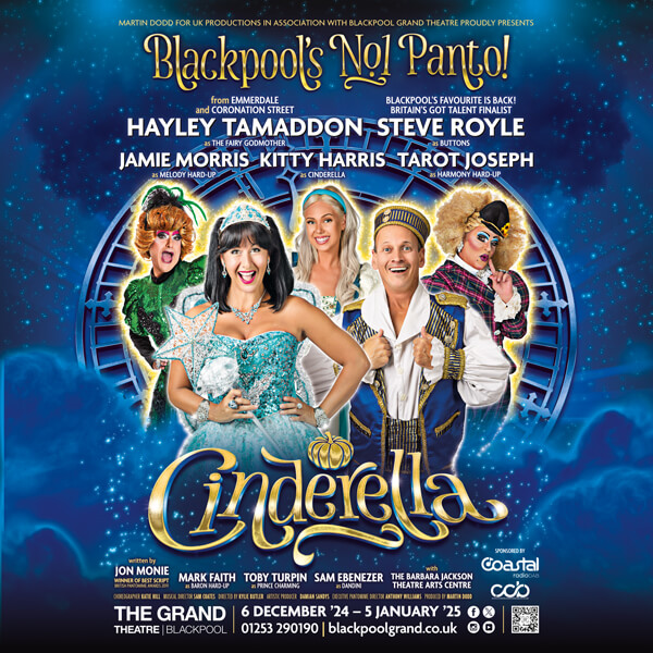 See Cinderella At The Grand Theatre, Blackpool This Christmas!