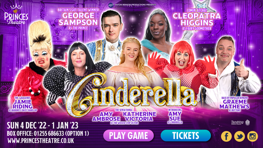 See Cinderella at The Princes Theatre, Clacton this Christmas!