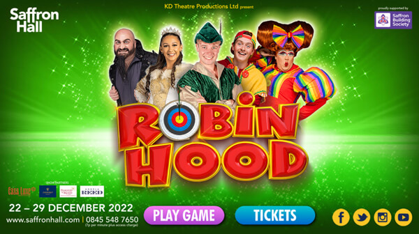 See Robin Hood at Saffron Hall this Christmas!